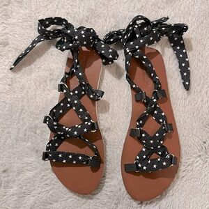 AE Star Tie Up Sandals